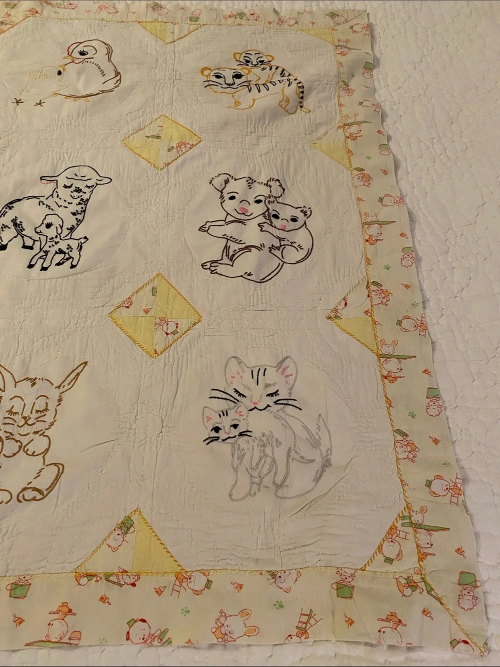 Vintage Baby Child Quilt